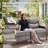 Wickes Patio Outdoor PE Wicker Sofa With 6" Thickness Cushions-110860480-110860479