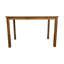 5pc Dining Room With Dark Walnut Appearance, Rectangular Table & 4 Chairs, Transitional Character, Beige Burlap Cushioned Seats, Rubberwood Veneer Applied Colour, Flavour, Seats In Fabric, Created