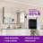 Husai Recessed or Surface Mount Aluminum Frameless Medicine Cabinet With Mirrored Door and Adjustable Shelves-408647405-408647400
