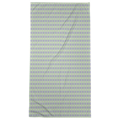 Serviette de bain à losanges