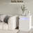 Elsun Nightstand with Wireless Charging Station, LED Light and 3 Drawers-92543922