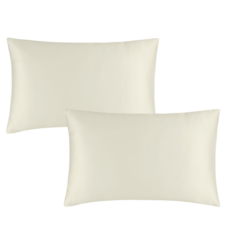 Silky Soft Satin Standard Pillowcase, Black