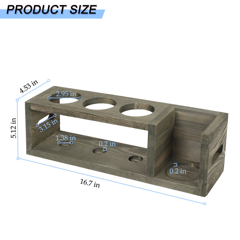 Mickleson 4 - Bottle Wine Bottle Rack