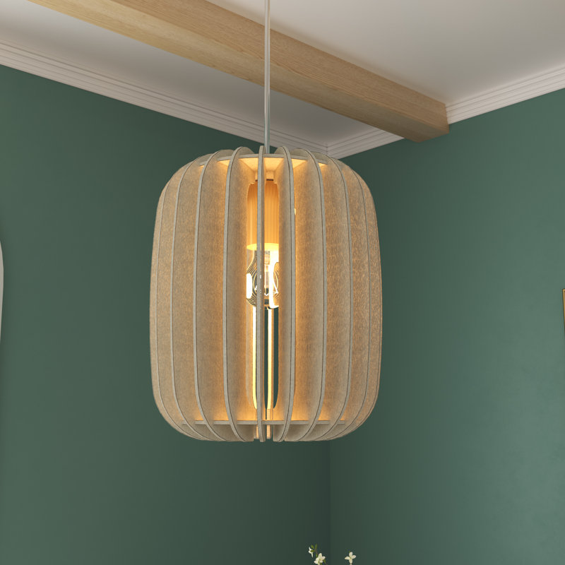 1 - Light Felt Lantern Pendant, Gold