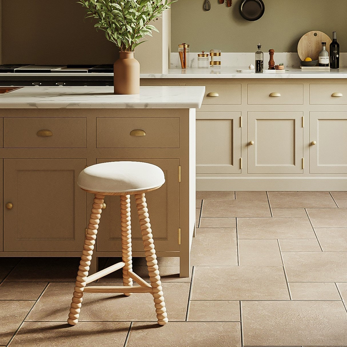 Alyson Twist Counter Stool, Natural