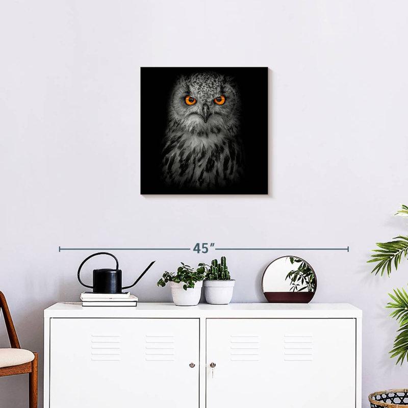 Brampt Intense Eagle Owl, 20" H x 20" W