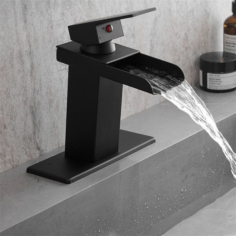 Single-handle Bathroom Faucet, Matte Black
