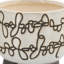 Ceramic Scribble Footed Planters, Beige - Eco-Friendly and Stylish for Indoor Plants