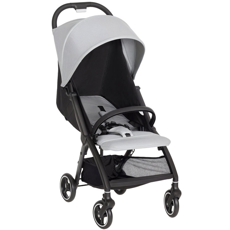 AIYAPLAY Baby Pushchair Foldable Adjustable Birth-3 Years 15kg, Light Grey