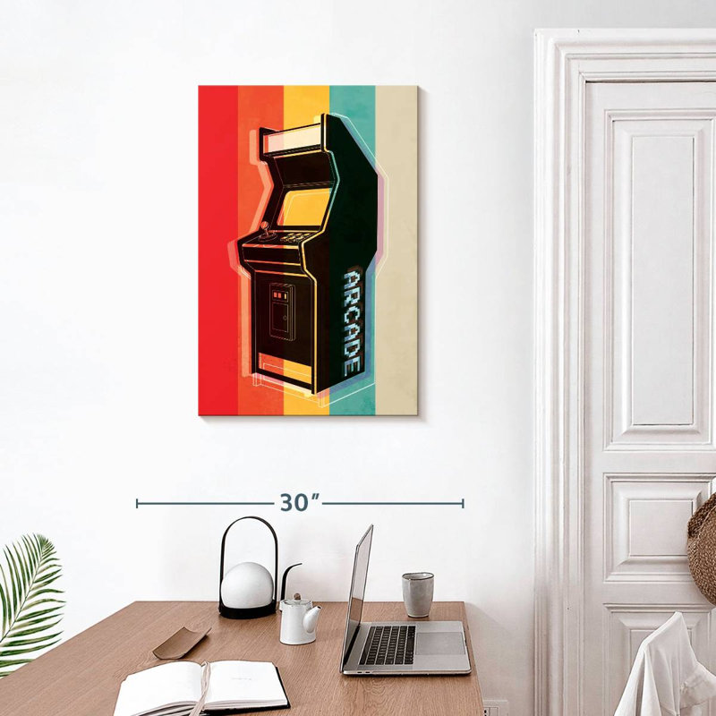 " Retro Arcade " by Logic Nerds, 30" H x 20" W x 1.25" D