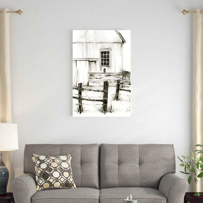 " Rustic Barbed Wire II " by Ethan Harper Painting Print, 36" H x 24" W