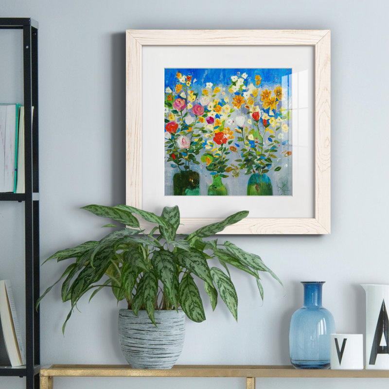 Debout - Cadre photo, reproduction d'art sur papier, Papier blanc, H 17 po x l 17 po x P 1,5 po