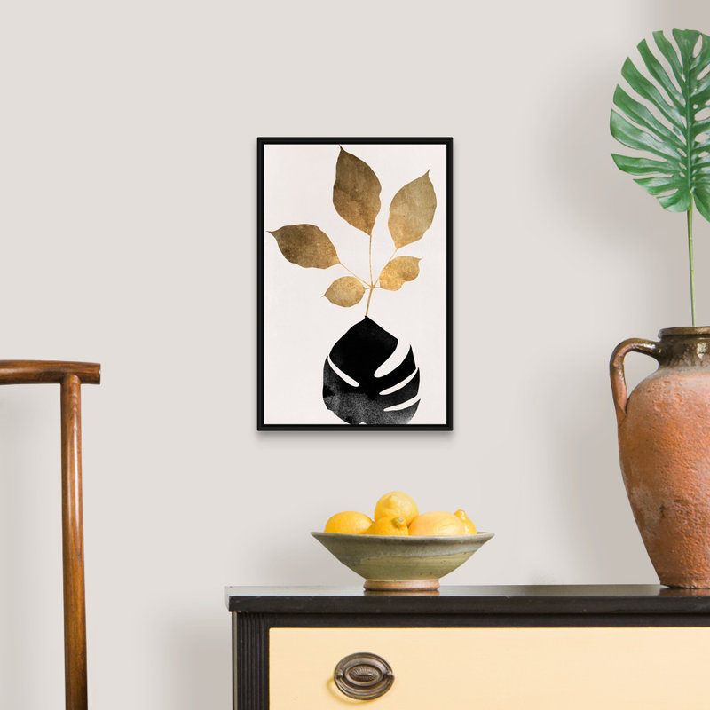 Azurea - 4, art mural sur toile, H 20 po x l 14 po, Toile avec cadre noir