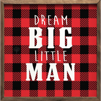 Dream Big Little Man Plaid
