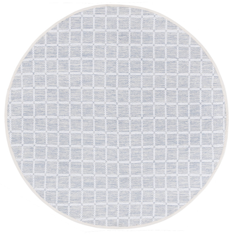 Tapis gris / ivoire Mateja 977, Rond 6 pi