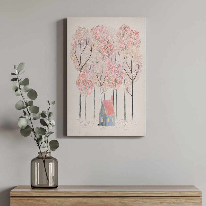 «Cabin In The Woods I» par David Fleck, reproduction d'art, H 48 po x l 36 po, Toile tendue, Ne s’applique pas