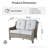 2 - Person Outdoor Wicker High Back Sofa With Cushions, All Weather Rattan Loveseat-1113021624