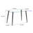Glass dinning table 120*70 ,black metal leg , Dinning table for 4 seats office table computer desk