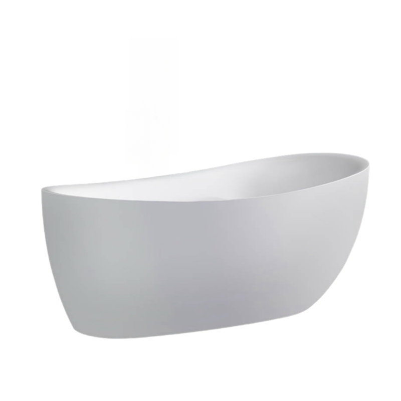 Ensemble de baignoire et douche H 62,35 po x H 28,35 po, Blanc