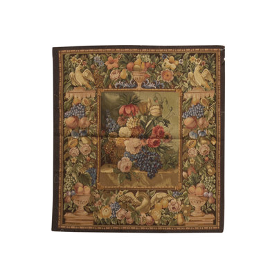 Hand-Knotted High-Quality Cream, Blue, and Green Area Rug