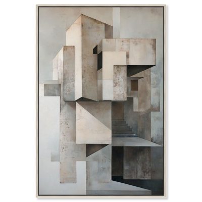 «Grey Matrixy», art géométrique moderne par