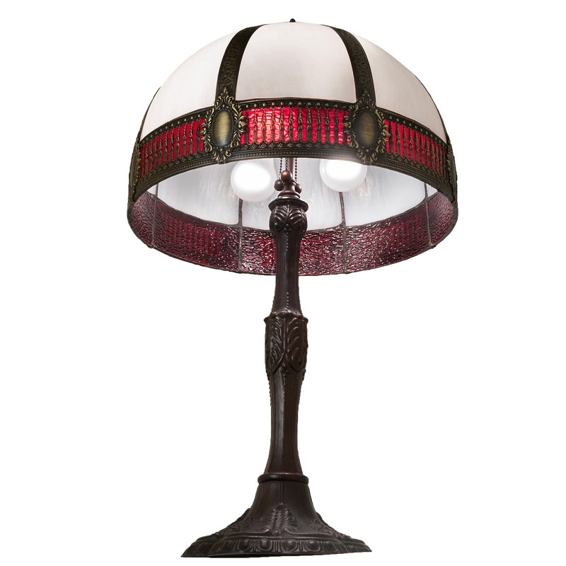 Meyda Tiffany & Stained Glass Metal Table Lamp