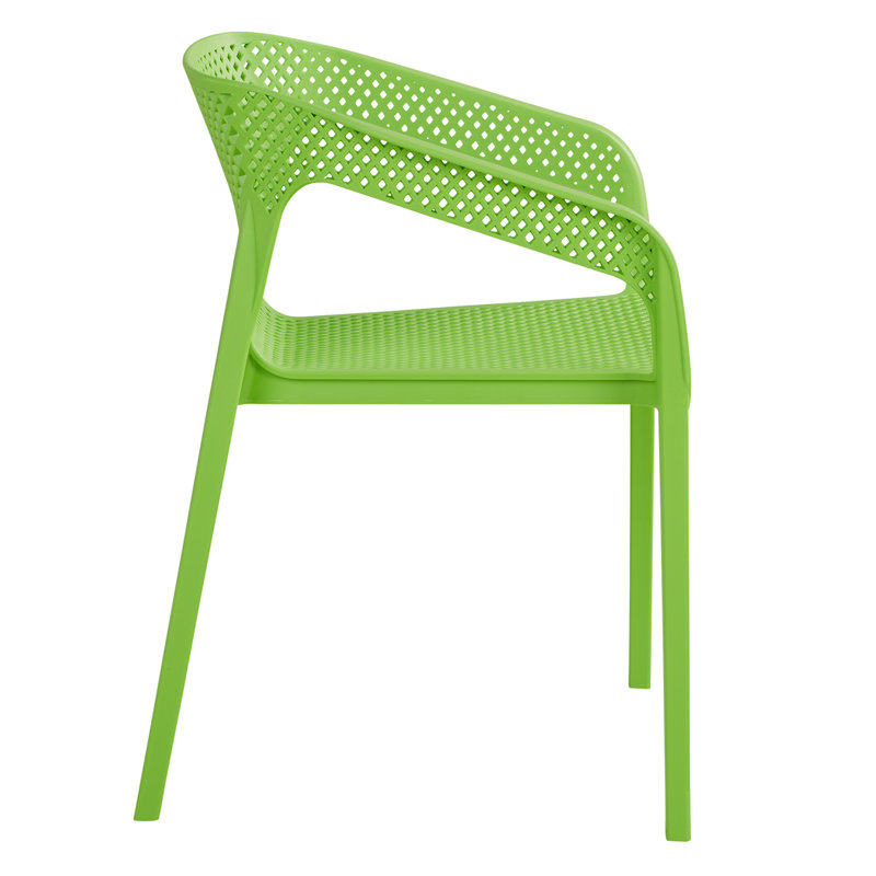 Jan Stacking Patio Dining Armchair, Green