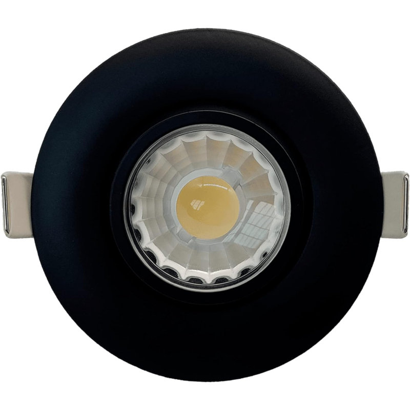 3'' Dimmable Air-Tight IC Rated Standard Recessed Lighting Kit, Noir