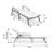 Outdoor Patio Reclining Chaise Lounge with Wheels, Powder-Coated Aluminum Frame and Breathable Sling Mesh, Adjustable Backrest for Poolside and Deck Use-124823769-124823774