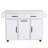 Kitchen Island with Adjustable Shelf, Spice & Towel Rack and Drawer-187869947