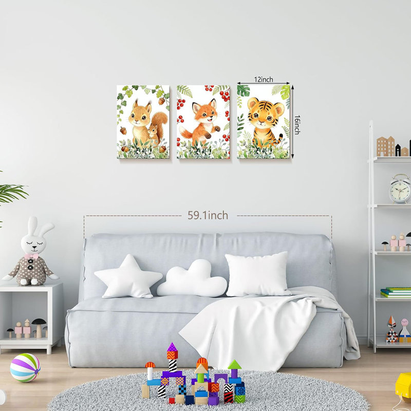 3 Piece Wrapped Canvas Print