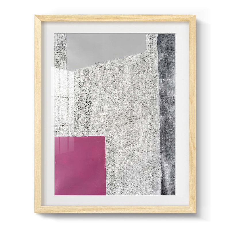 «Quadratic Layout I», impression encadrée, Naturel, H 25,5 po x l 17,5 po