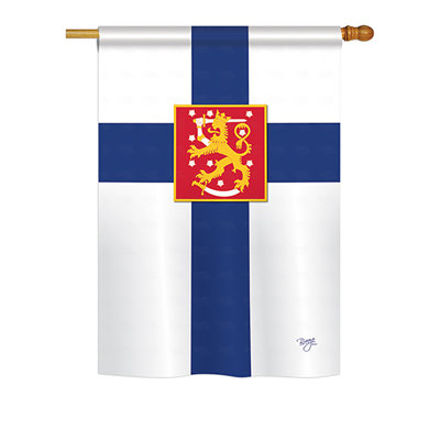 Drapeau de maison de finlande