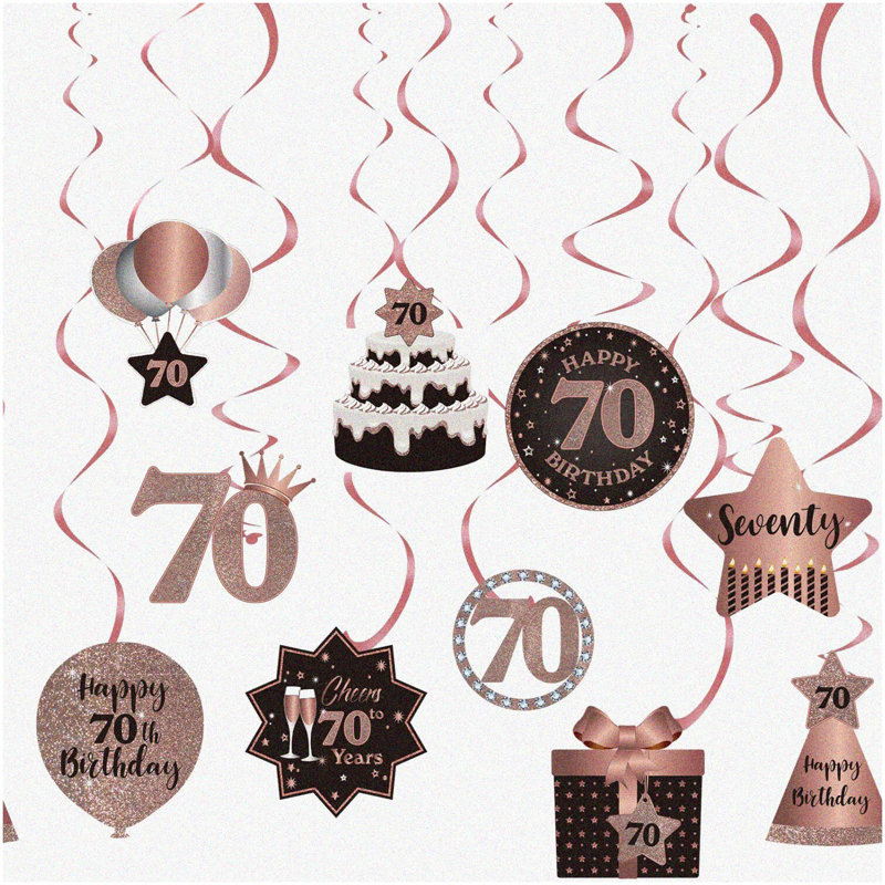 84th Birthday Glitter Celebration Kit 12-Pack