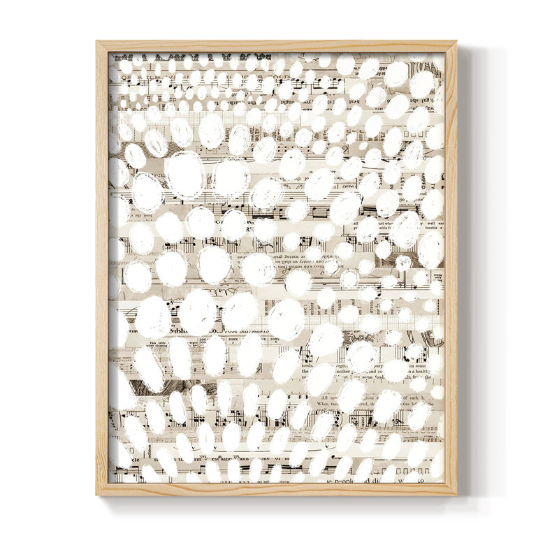 Vintage Pattern II Framed Print - Solid Wood
