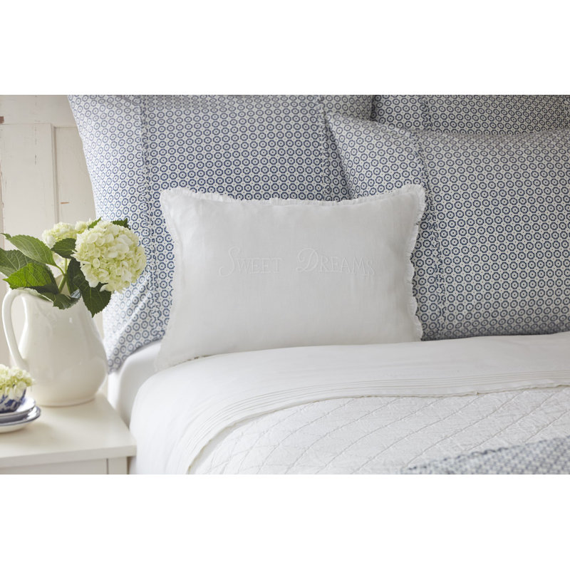 Sweet Dreams Linen Boudoir Pillow