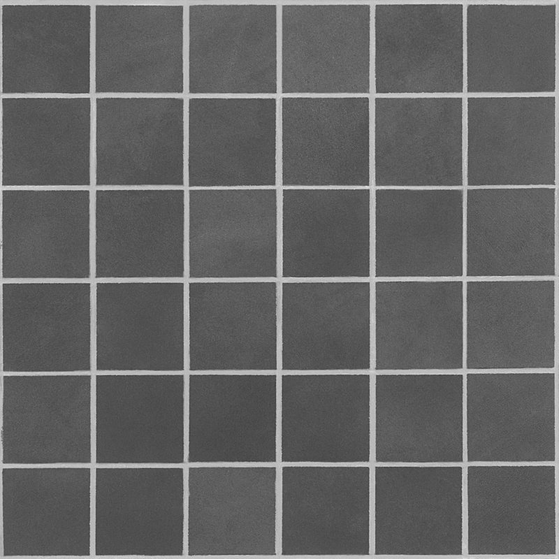 Clay Grace Red 2X2 Matte Porcelain Mosaic, Verve Gray