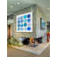 Pois bleus - impression sur bois-22679340