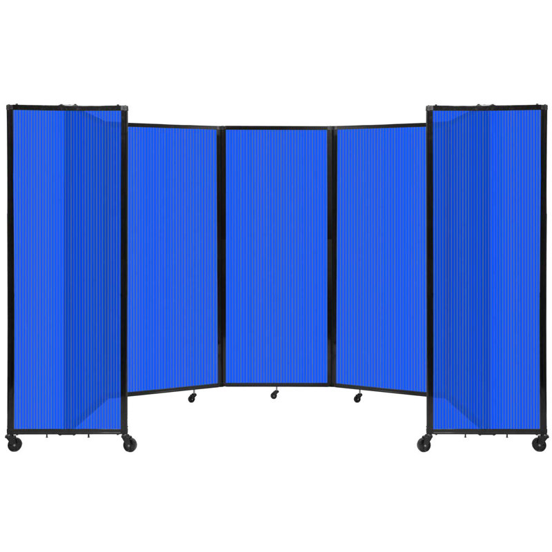 Cloison murale en polycarbonate 360, H 82 po x l 168 po, Bleu