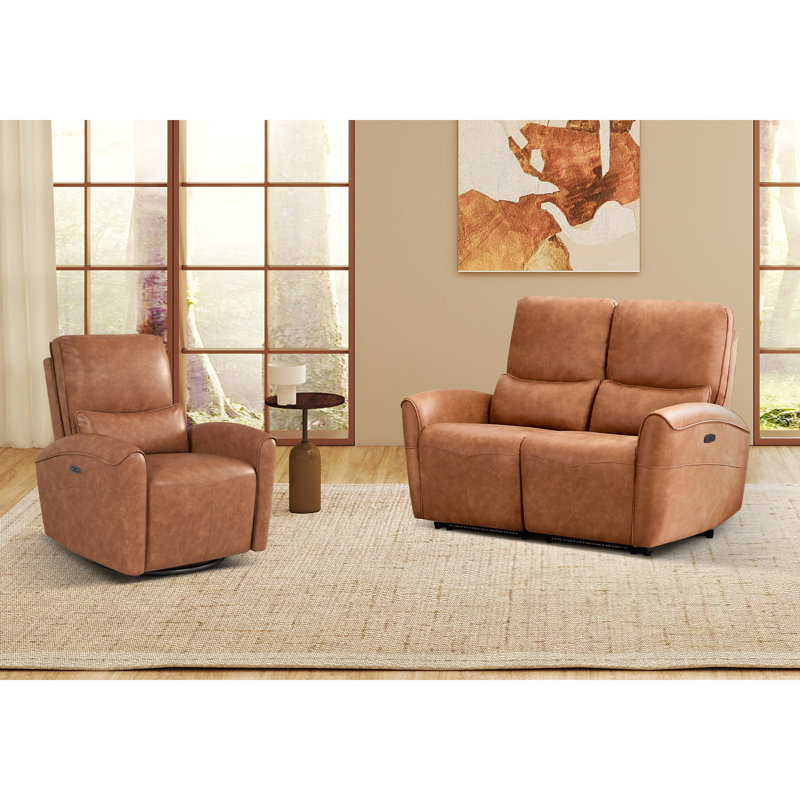Ensemble de salon 2 pièces Hornbuckle, 2 Pcs: Chair, Loveseat, Brown
