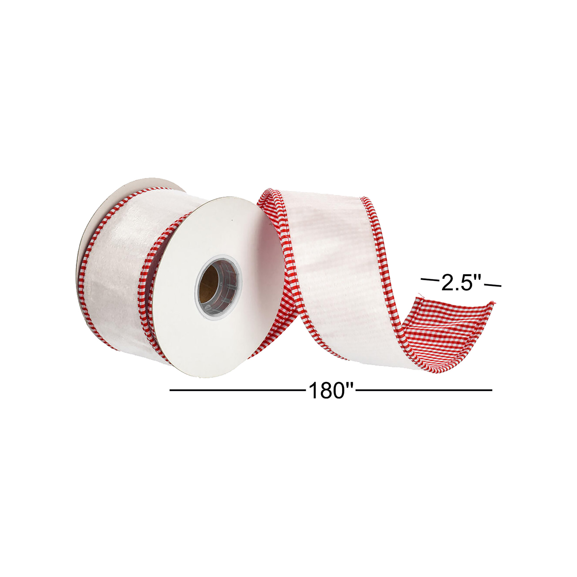 Velvet With Striped Taffeta Back And Piping., Ivory, 0.13" H x 180" W x 4" D