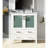 30" W X 17.51" D White Bath Vanity With Ceramic Surface, Faucet, And 28" 32" H Mirror 18.25" Featuring Top,