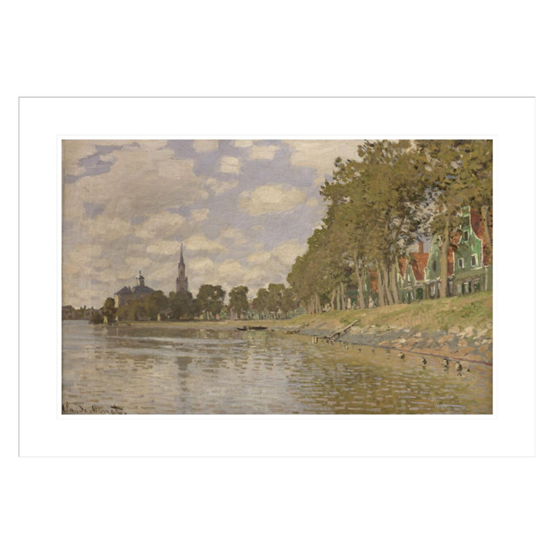«Zaandam (Holland)» par Claude Monet, impression giclée encadrée, H 21,17 po x l 29,5 po