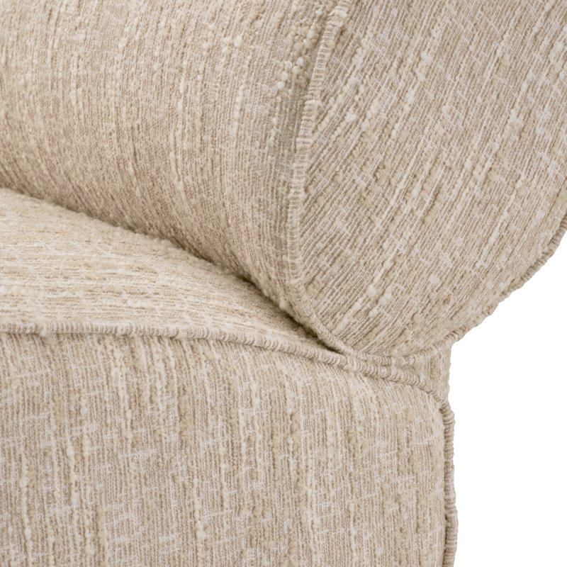 Urbano Side Chair, Boucle Sonata Cream Polyester Blend