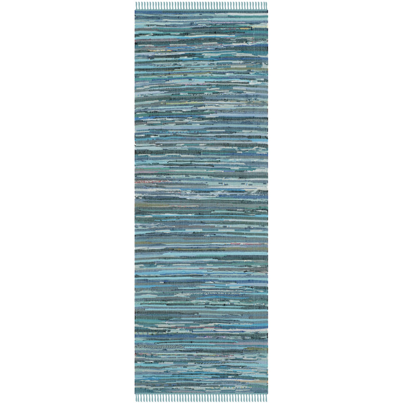 Dunkle Hand Woven Cotton Rug, Runner 69 x 213 cm