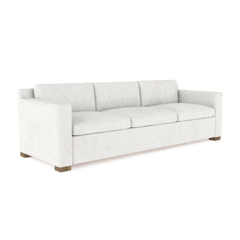Canapé Mercer, Velours écrasé albâtre, H 33,5 po x l 108 po x P 39 po, Naturel