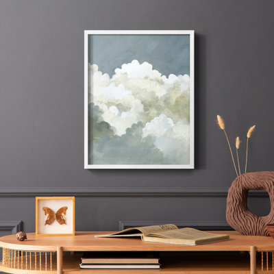 «Big Clouds II», reproduction encadrée - bois massif
