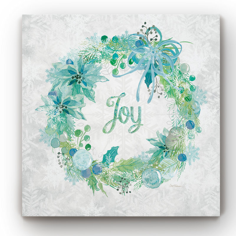 « joy couronne », reproduction encadrée, H 16 po x l 16 po x P 1 po, Toile tendue