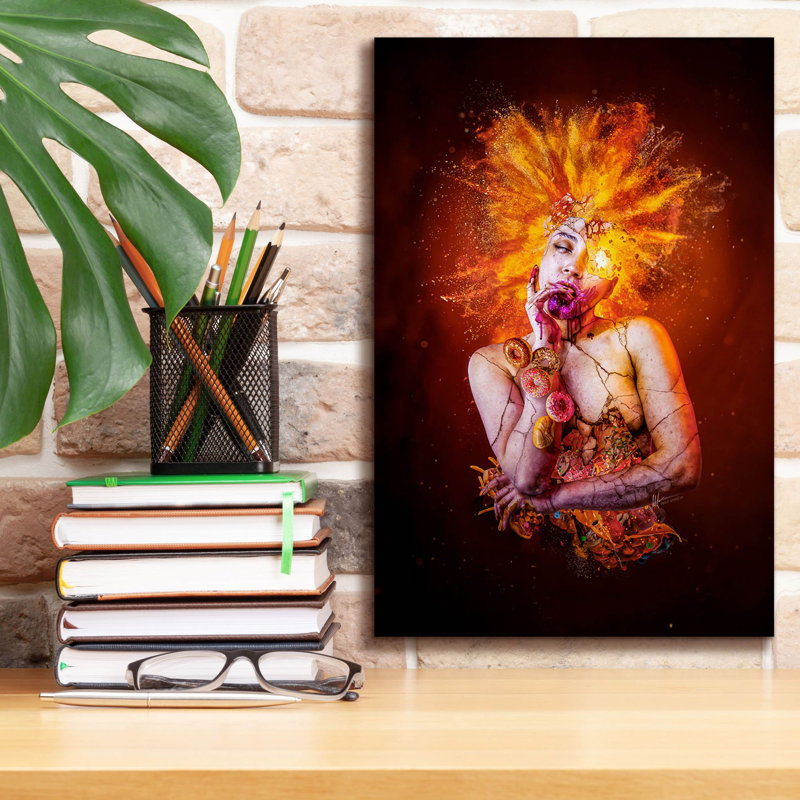 «Gluttony - Paradise Lost Seven Mortly Sins» par Mario Sanchez Nevado, art mural sur toile, H 18 po x l 12 po x P 0,75 po