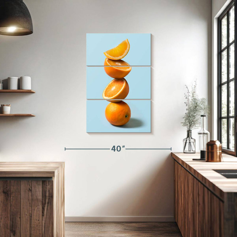 Yarlin Stack Of Oranges, 38" H x 24" W